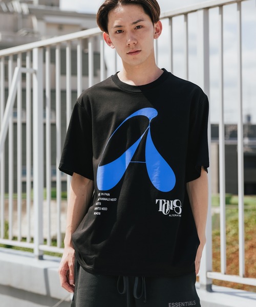 giant / Tシャツ/XL/コットン/BLK/プリント TGNS tシャツ TGNS/ツーガンズ Big A Tee プリントTシャツ ビッグ
