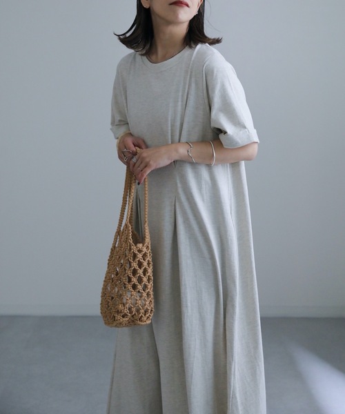 ウエストタックカットフレアワンピース　ブラウン　Sサイズ ánuans 2023 summer collection 】 ⁡ ✓ウエストタックカット