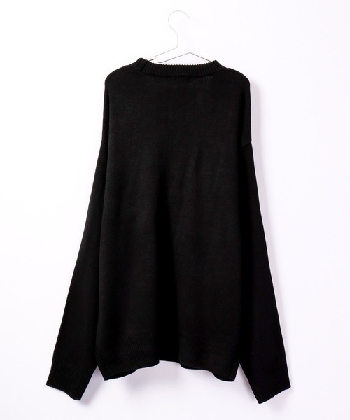 RE730 セーター ニット Alphabet wide cool neck knit / 英字ニット