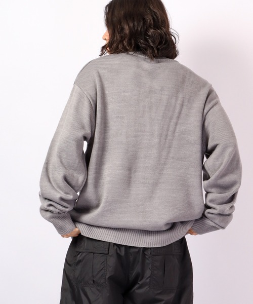 RE730 セーター ニット Alphabet wide cool neck knit / 英字ニット