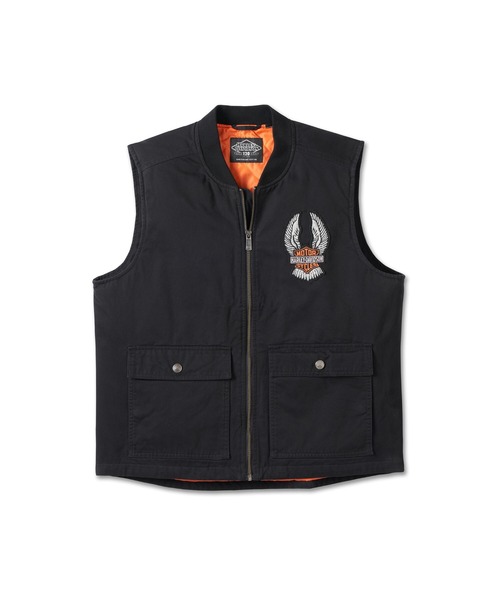 Harley-Davidson パッチ付きライディングベスト
