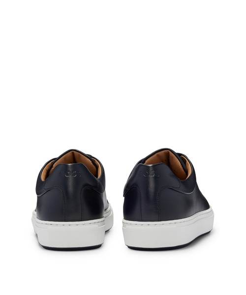BOSS（HUGO BOSS） スニーカー バーニッシュレザー ラバーソール