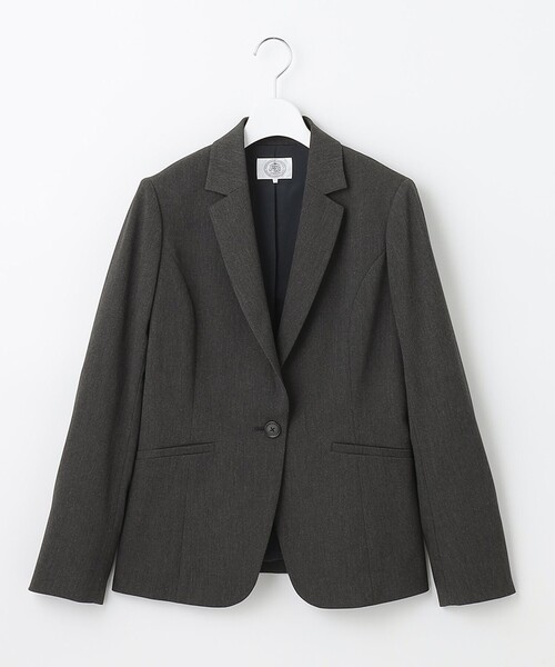 ジャケット テーラードジャケット 「洗える」T/Rアルガンシルク