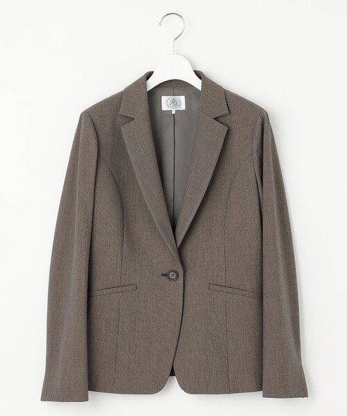 ジャケット テーラードジャケット 「洗える」T/Rアルガンシルク