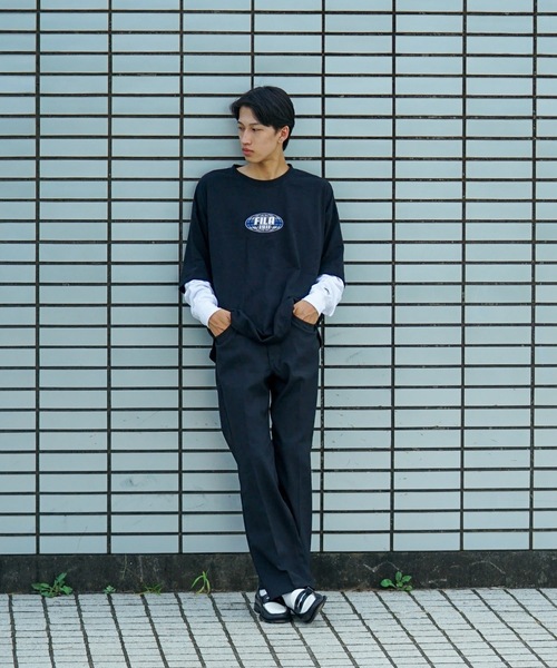 FILA tシャツ 「FILA/フィラ」フェイクレイヤード 胸ワン
