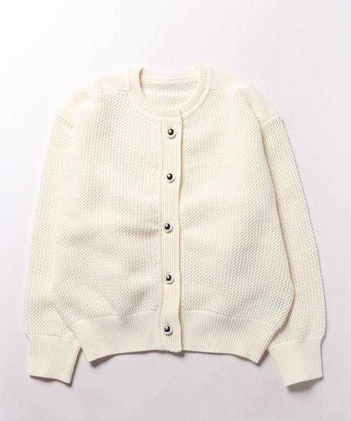 ◆極美品◆1.6万◆オードリーアンドジョンワッド◆BIGボタンカノコカーディガン Audrey and John Wad（オードリーアンドジョンワッド） カーディガン