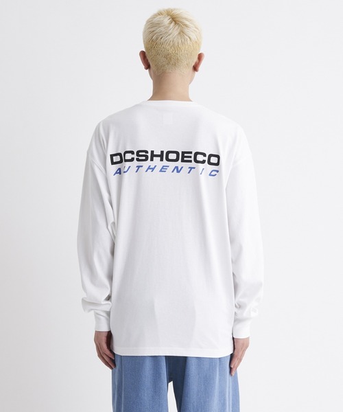 DC SHOES tシャツ 23 AUTHENTIC OBLIQUE/DCバックプリント長袖