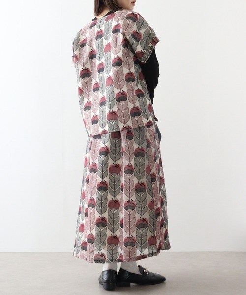 Emago／淡いピンク❁︎エンブロイダリーギャザースカート ロング丈刺繍花柄 BLJ0324E0008_l_a001.jpg