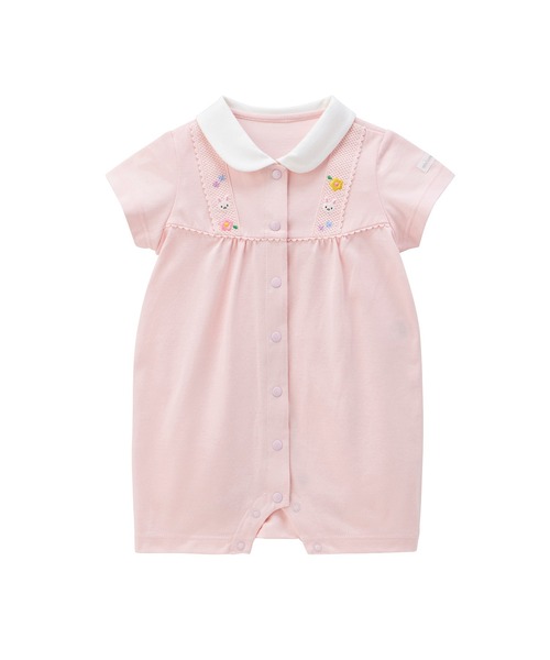 MIKI HOUSE（ミキハウス） ベビー服 ロンパース 白襟刺繍のショート
