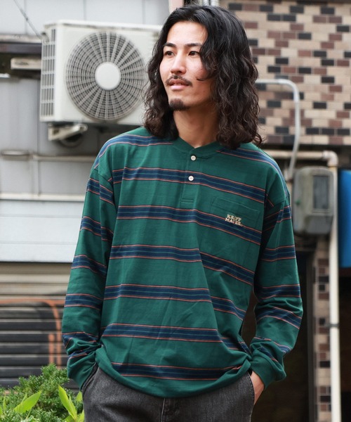 KRIFF MAYER tシャツ マルチボーダーデザインロンT メンズ : ZOZOTOWN  