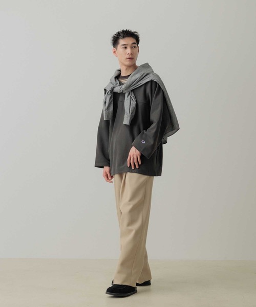 ADAM ET ROPE'（アダムエロペ） ワイドパンツ スラックス クロス