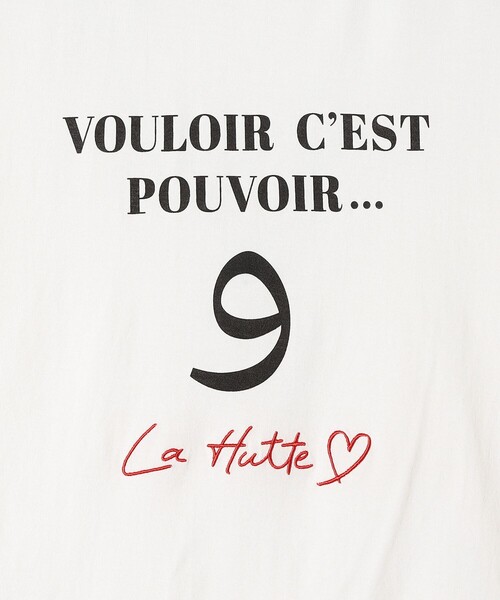 SHIPS any tシャツ La Hutte:「洗濯機可能」デザイン ロゴ