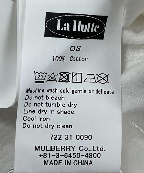 SHIPS any tシャツ La Hutte:「洗濯機可能」デザイン ロゴ