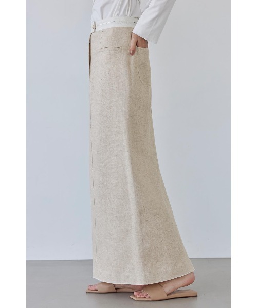 ALEXIA STAM スカート Straight Long Skirt/ストレートロング