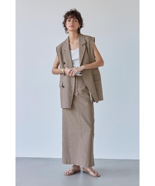ALEXIA STAM スカート Straight Long Skirt/ストレートロング