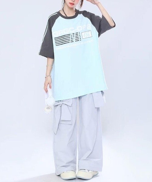 GEMEDA tシャツ レトロラグランスリーブTシャツ レディース : ZOZOTOWN