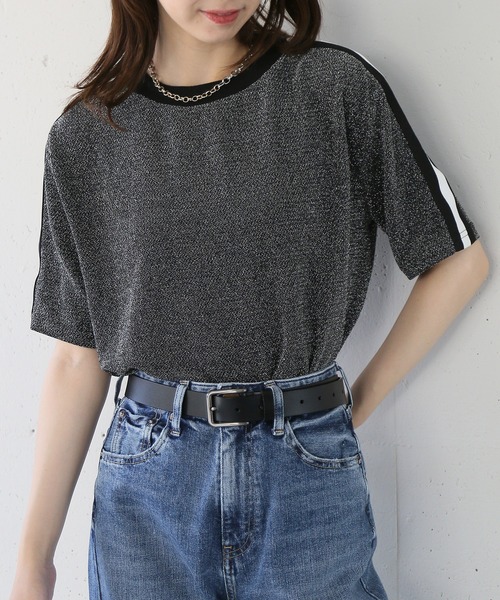 SETUP7（セットアップセブン） tシャツ 「SETUP7」sideline glitter