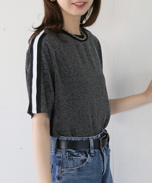 CITYSHOP 半袖 ラメ トップス 楽天市場】【スーパーSALE 50％OFFクーポン 16日9:59迄】ラメ