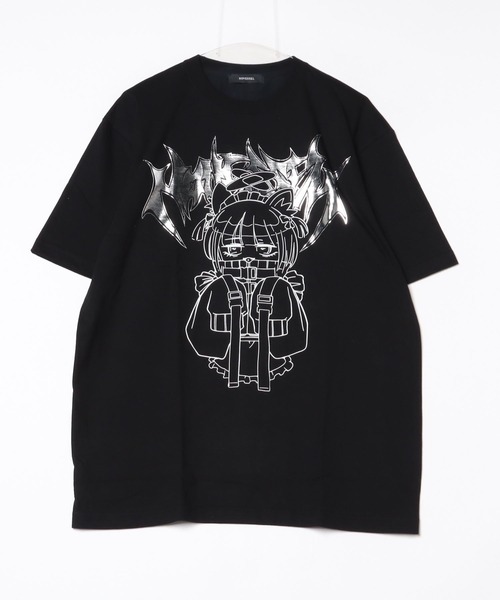 tシャツ A'GEM/9 × .kom「NOVESSEL/ノベセル」クロスプリントロングスリーブカットソー レディース メンズ セール】A'GEM/9 × .kom『NOVESSEL/ノベセル』クロスプリント