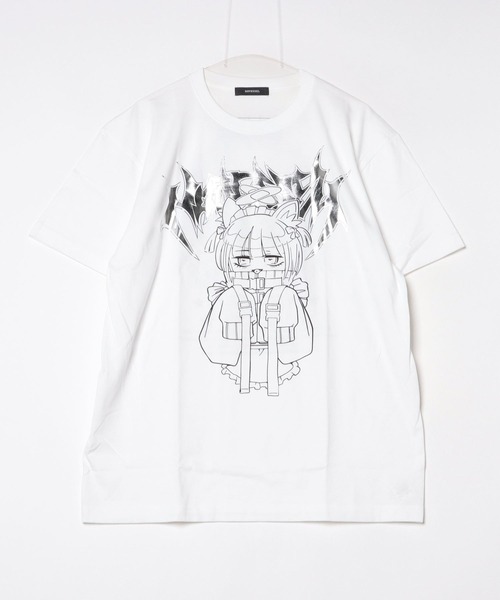 tシャツ A'GEM/9 × .kom「NOVESSEL/ノベセル」イラストプリントTシャツ/ハーフスリーブカットソー レディース メンズ NOVESSEL tシャツ A'GEM/9 × .kom「NOVESSEL/ノベセル」イラスト