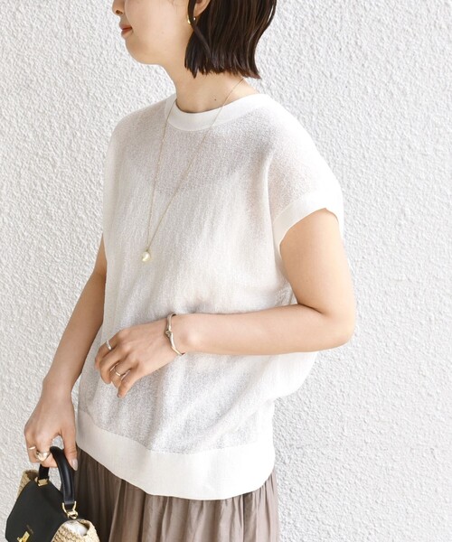 SHIPS ニット セーター Primary Navy Label:「手洗い可能
