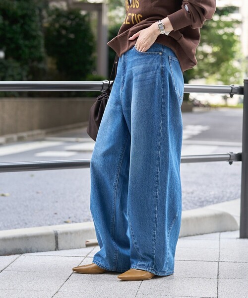 coen ジーンズ デニム デニムパンツ 「トレンド＆体型カバー両立