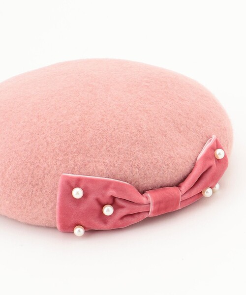 ANY（エニィ） 帽子 ベレー帽 パールリボンベレー帽 キッズ 子供