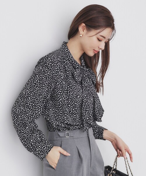 ブラウス シャツ 「追加」IDEVEAUX＊IPEKERボウタイブラウス レディース 追加》IDEVEAUX＊IPEKERボウタイブラウス（シャツ／ブラウス