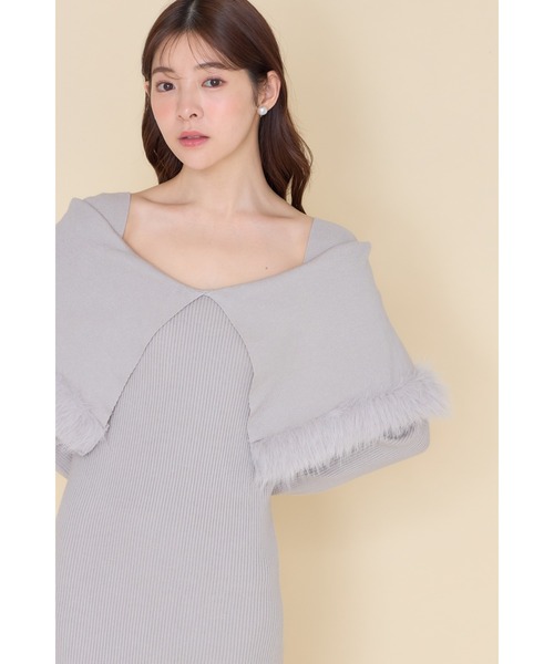 tocco closet（トッコ クローゼット） ワンピース ケープファー付き