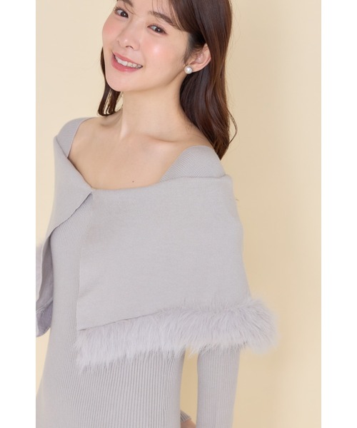 tocco closet（トッコ クローゼット） ワンピース ケープファー付き