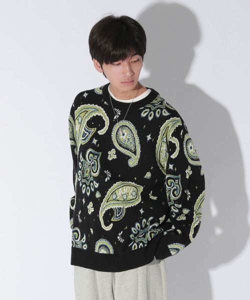 tシャツ 「UNISEX」ヴィンテージパターンニット レディース メンズ