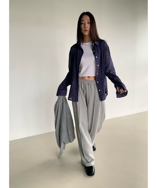 ブラウス シャツ 「DIDOT.」クラシックシアーチェックシャツ レディース fifth ブラウス シャツ チェックシアーシャツ レディース
