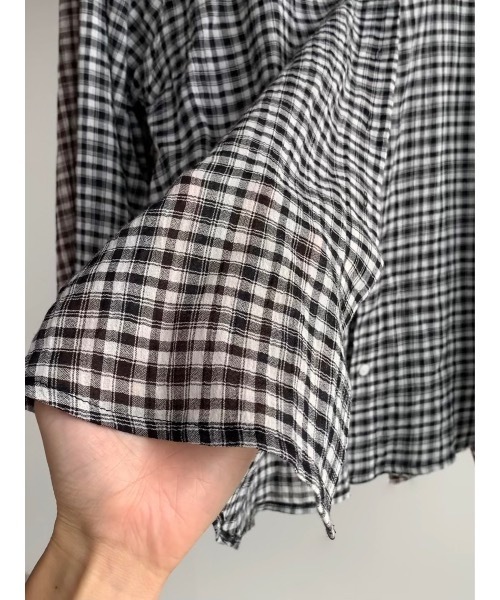 ブラウス シャツ 「DIDOT.」クラシックシアーチェックシャツ レディース Didot.showroom ブラウス シャツ 「DIDOT.」クラシックシアー