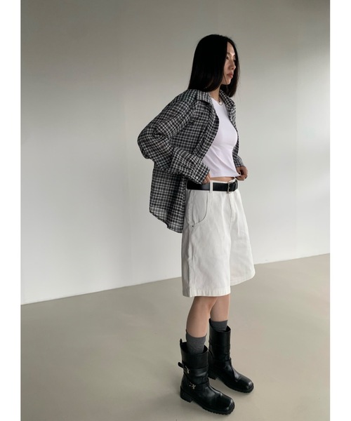 ブラウス シャツ 「DIDOT.」クラシックシアーチェックシャツ レディース Didot.showroom ブラウス シャツ 「DIDOT.」クラシックシアー