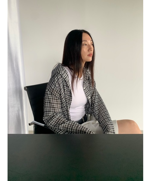 ブラウス シャツ 「DIDOT.」クラシックシアーチェックシャツ レディース fifth ブラウス シャツ チェックシアーシャツ レディース
