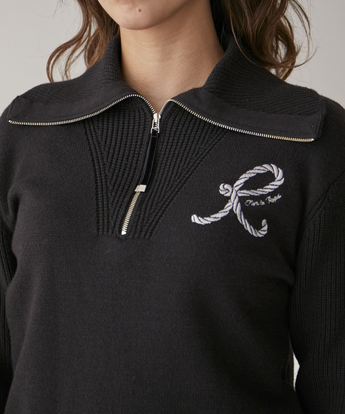 JUN&ROPE'（ジュンアンドロペ） ニット セーター ハーフジップ長袖