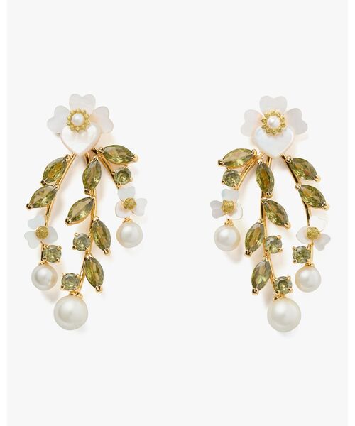 【kate spade】プレシャス パンジー フープピアス＊可憐なお花＊ kate spade】プレシャス パンジー フープピアス＊可憐なお花＊