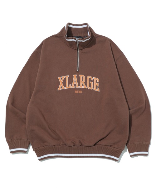 XLARGE（エクストラ ラージ） トレーナー スウェット STRIPED RIB HALF