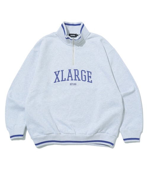 XLARGE（エクストラ ラージ） トレーナー スウェット STRIPED RIB HALF