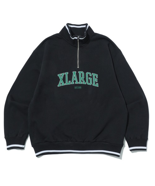 XLARGE（エクストラ ラージ） トレーナー スウェット STRIPED RIB HALF