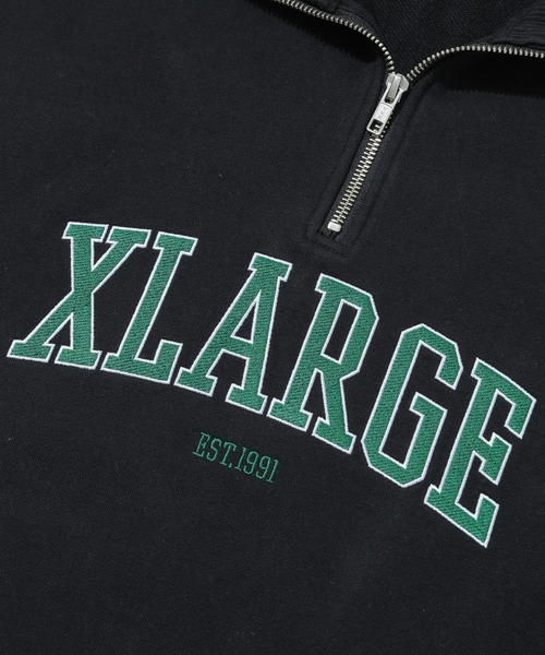 XLARGE（エクストラ ラージ） トレーナー スウェット STRIPED RIB HALF