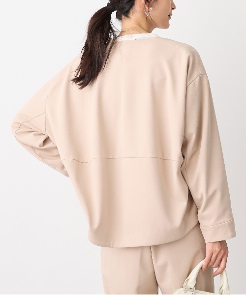 ENFOLD ノーカラー　コクーンジャケット for/c ジャケット ノーカラージャケット 「セレモニー/オケージョン