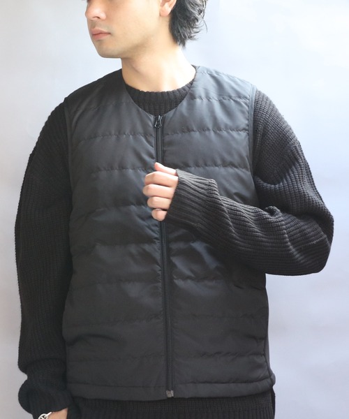   黒 ダウンベスト LUXE AKM PLUS ダウンベスト ベスト LUXEAKMPLUS×roar(リュクス