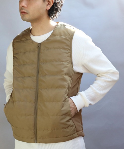 PADDED ベスト ダウンベスト　moussy Grand PARK ダウンベスト ベスト フードダウンベスト メンズ