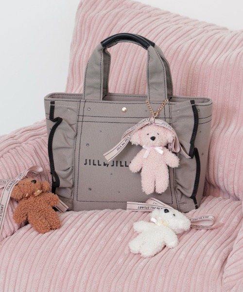 JILLSTUART ビジューフリルトート ピンクポッピン ビジューフリルトート | JILL by JILL STUART（ジル バイ ジル