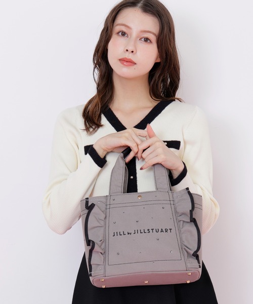 JILL by JILLSTUART ビジュー フリルハンドバッグ WEB限定：ビジューフリルトート (506245985) | ジル バイ ジル