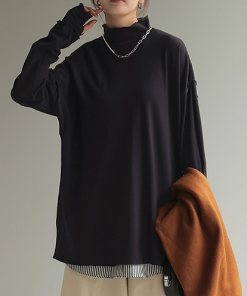 HUG♡ HUG.U（ハグユー） 体感＋3.2℃ 吸湿発熱メロートップス レディース