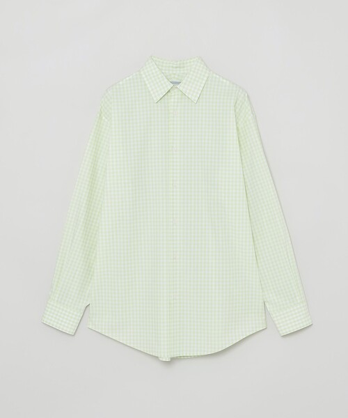 ブラウス シャツ GREY LABEL ギンガムチェックレギュラーカラーシャツ レディース