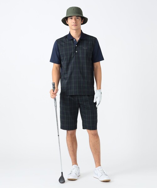 【美品】 BEAMS GOLFメンズ ストレッチ ハーフパンツ Mサイズ BEAMS GOLF ORANGE LABEL USシリーズ 撥水ストレッチ ショート