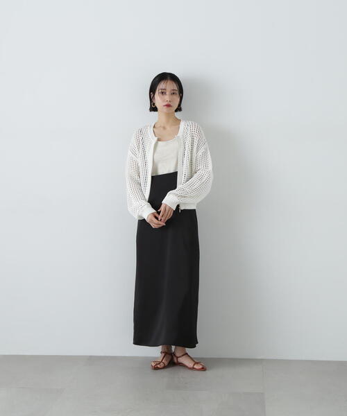 「NATURAL BEAUTY BASIC」 ニットカーディガン FREE ブラック レディース 楽天市場】スクエアフォルムニットカーディガンセット